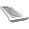 Ekena Millwork Quarter Round Top Right Surface Mount PVC Gable Vent w/ 2"W x 2"P Brickmould Sill Frame, 12"W x 38"H GVPQR12X3803SF - alternate 2